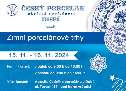 Český porcelán a.s. Vás zve na Zimní porcelánové trhy