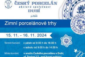 Český porcelán a.s. Vás zve na Zimní porcelánové trhy