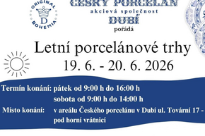 Český porcelán a.s. Vás zve na letní porcelánové trhy 
