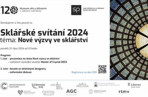 Pozvánka: Sklářské svítání 2024 - Nové výzvy ve sklářství