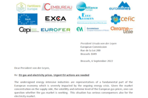 Výzva evropských energeticky náročných odvěví