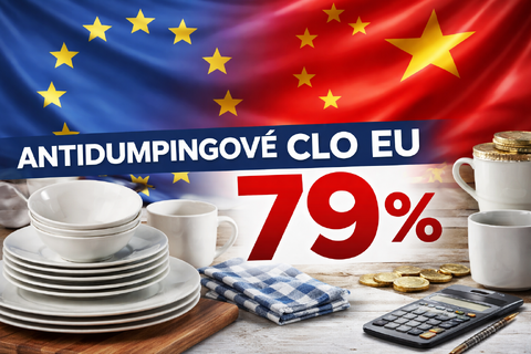 Konečné antidumpingové clo na porcelán z Číny